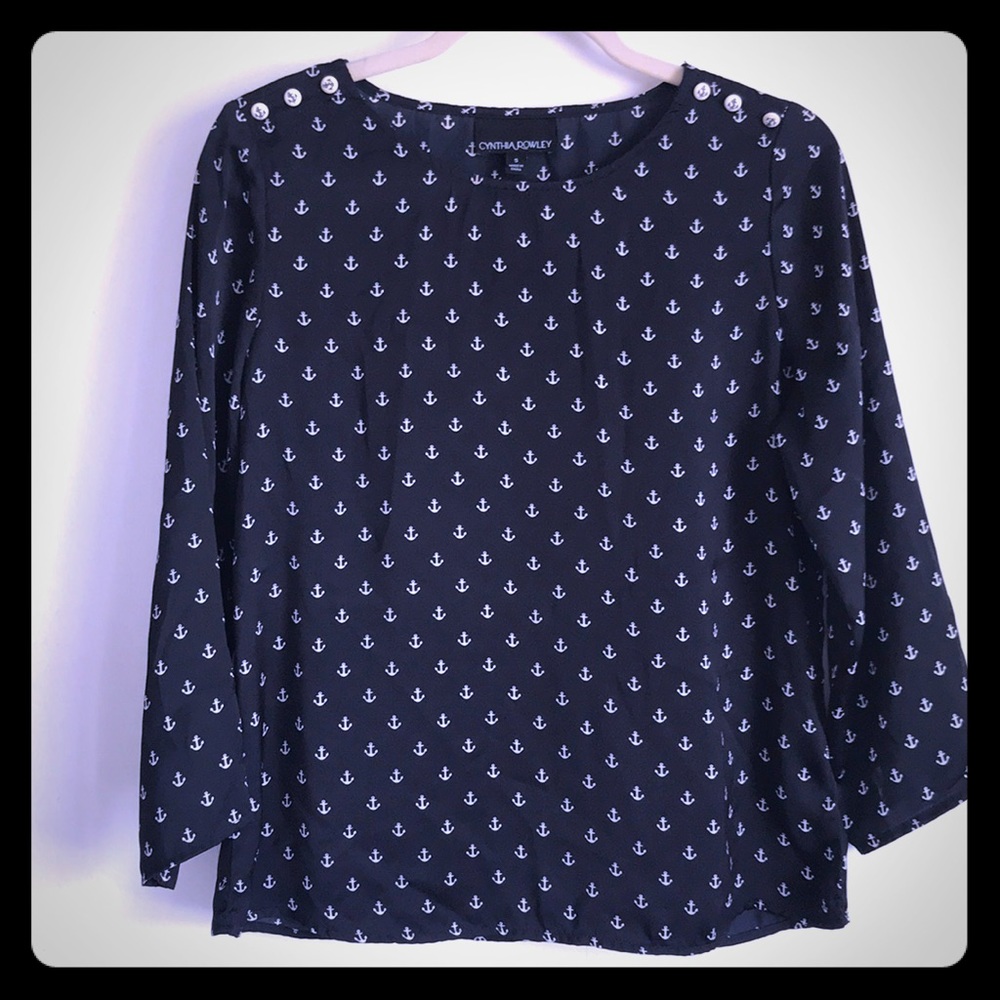 Long sleeve top - anchors
